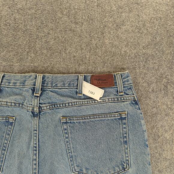 LL Bean Jeans Mens 36x30 Natural Fit Straight Leg Classic Vintage Denim Pants - Picture 11 of 11